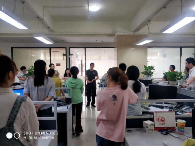 天心區(qū)南托嶺街道消防大隊(duì)走進(jìn)真格檢測(cè)